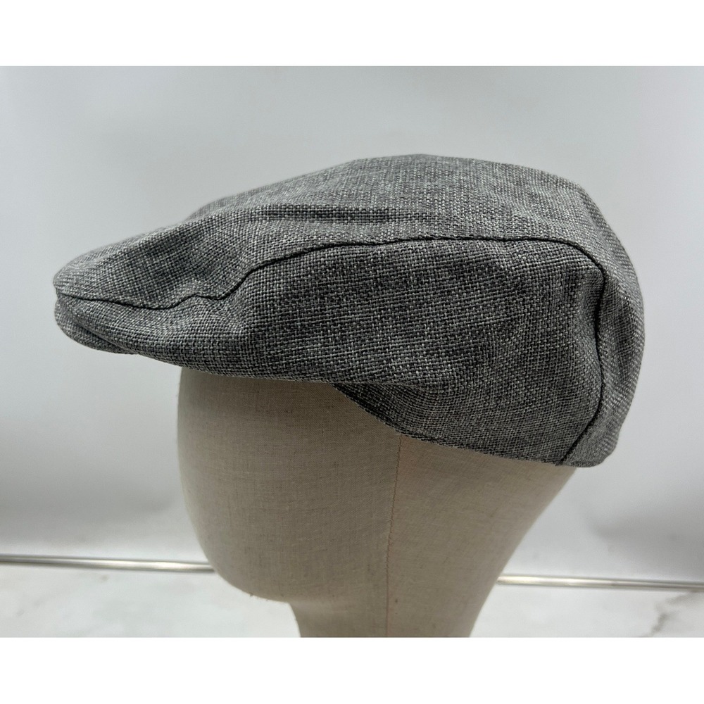 Kenneth Cole AWEAR2 Flat Cap Men's Large Grey Textured Driver Hat NWT